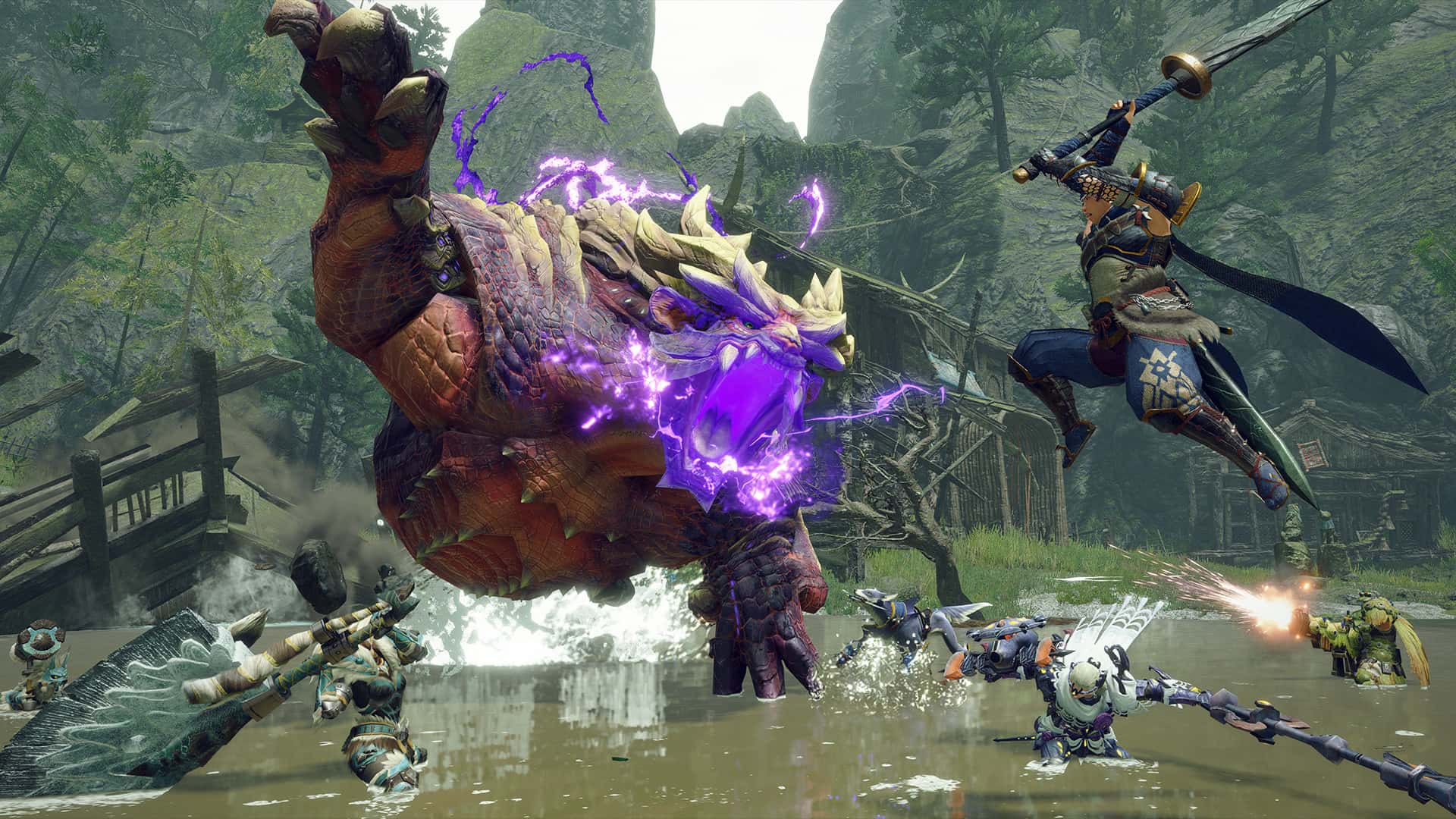 怪物猎人崛起 曙光 MONSTER HUNTER RISE 豪华中文版背景